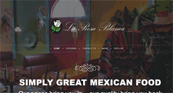 Desktop Screenshot of larosablancarestaurant.com